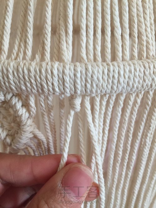 Macrame编织灯罩 第8步