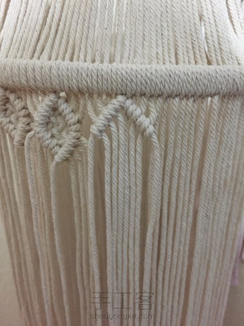 Macrame编织灯罩 第11步