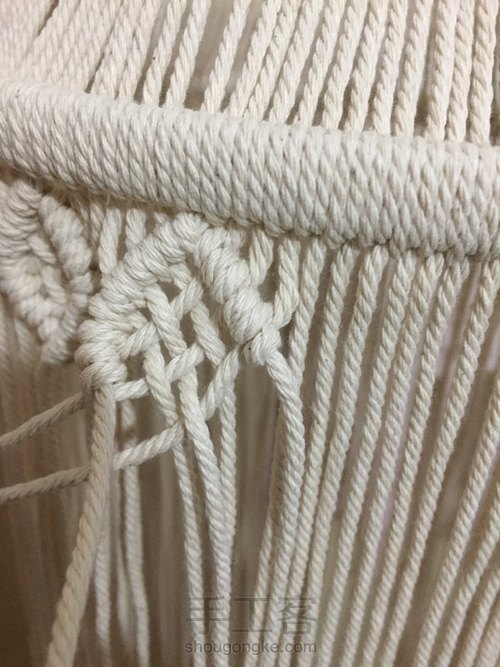 Macrame编织灯罩 第13步