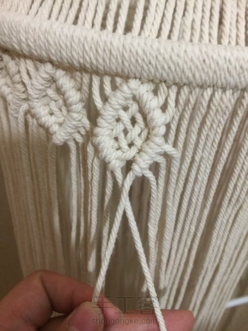 Macrame编织灯罩 第15步