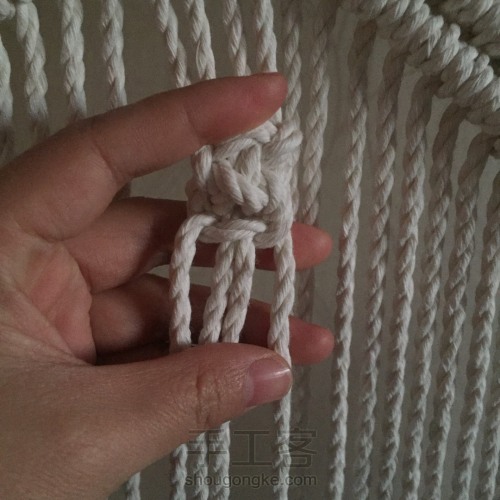 macrame挂毯编织 第31步