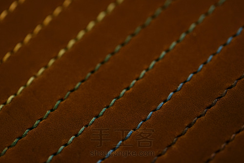 详解双面打斩双波浪缝线技法 第1步