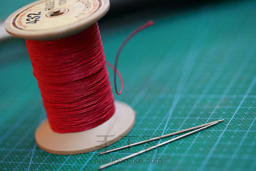 详解双面打斩双波浪缝线技法 第14步