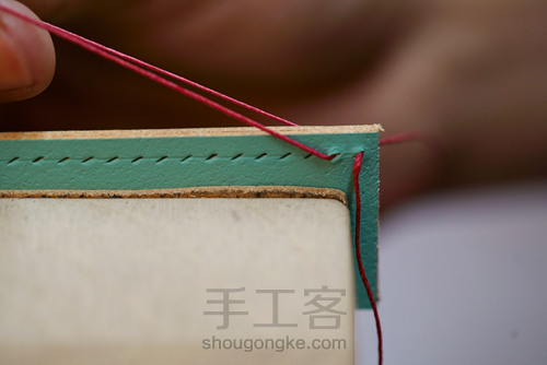 详解双面打斩双波浪缝线技法 第19步