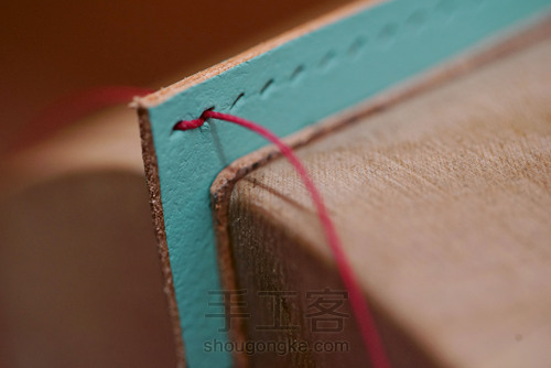 详解双面打斩双波浪缝线技法 第24步