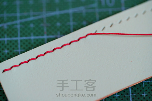 详解双面打斩双波浪缝线技法 第27步