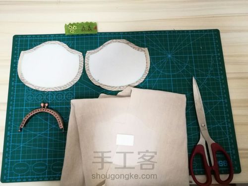 【收纳控】两片圆形口金之波纹圈圈 第1步