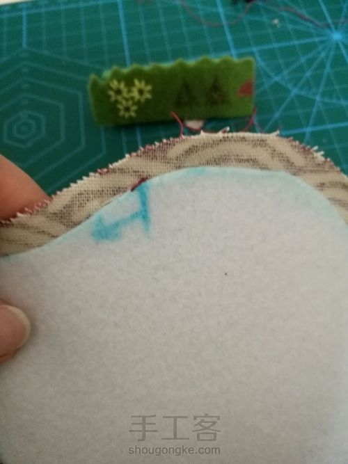 【收纳控】两片圆形口金之波纹圈圈 第13步