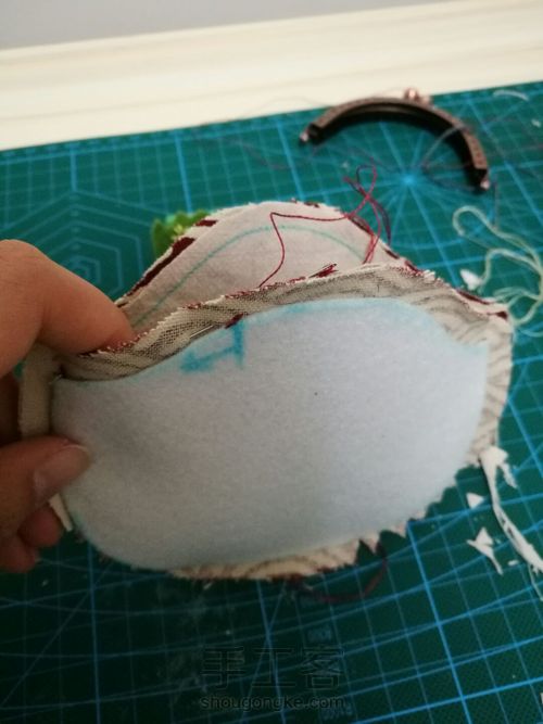 【收纳控】两片圆形口金之波纹圈圈 第14步