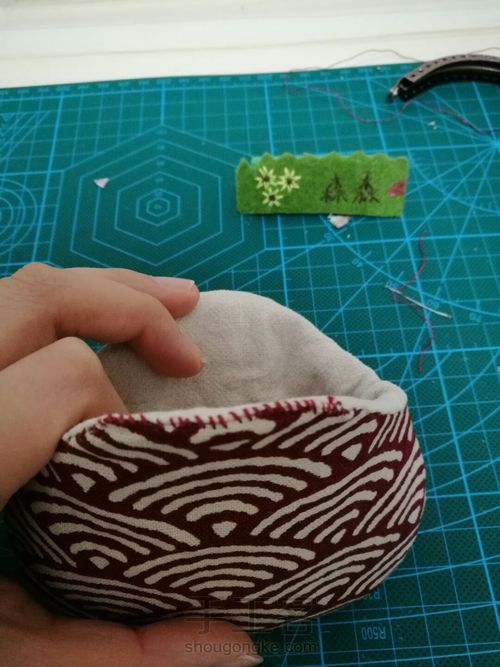 【收纳控】两片圆形口金之波纹圈圈 第19步