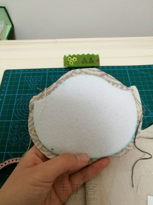 【收纳控】两片圆形口金之波纹圈圈 第2步