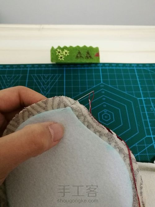 【收纳控】两片圆形口金之波纹圈圈 第4步