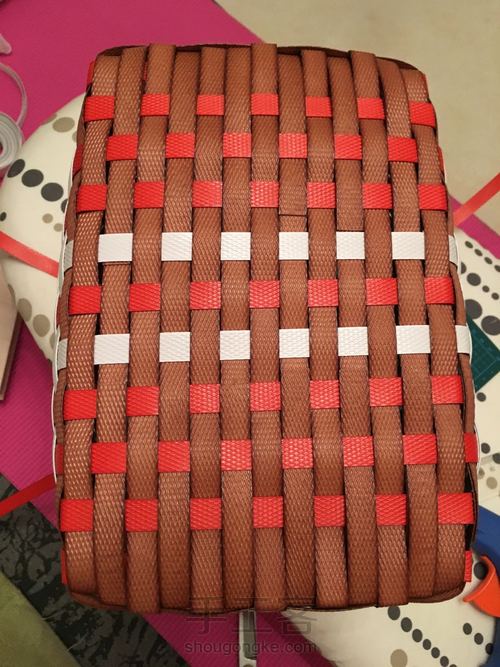 pp带编织买菜篮 第7步