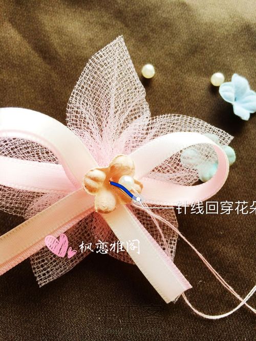 〖枫恋雅阁〗原创手工粉嫩樱桃公主纱发绳皮筋 第25步