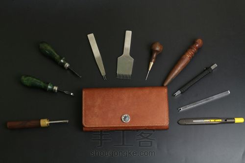 复古感浓郁的长夹 第34步