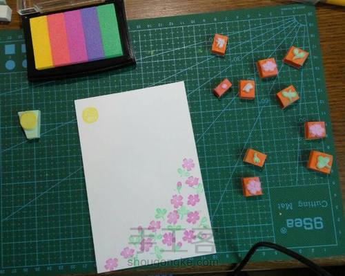 【橡皮章】仲秋之花好月圆 第12步