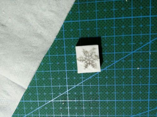 【橡皮章+热缩】ELSA和雪宝 第17步