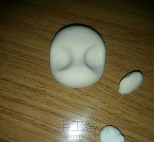 黏土画脸四步骤【原创】 第1步