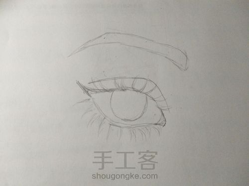 一只美腻的眼睛。 第1步