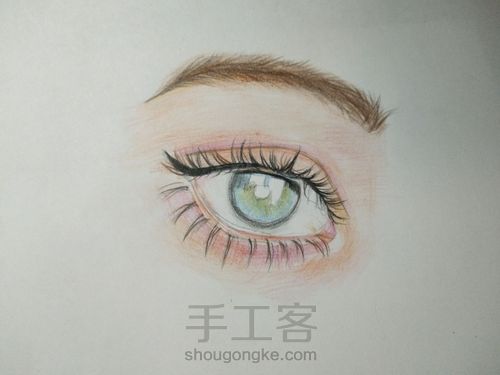 一只美腻的眼睛。 第10步