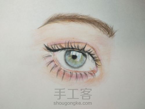 一只美腻的眼睛。 第11步