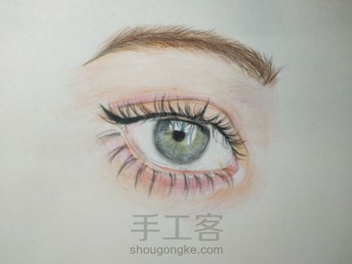 一只美腻的眼睛。 第12步