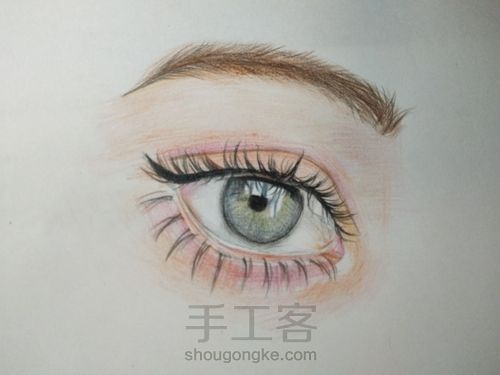 一只美腻的眼睛。 第14步