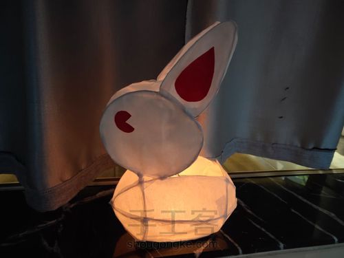 传统手工手提兔子灯笼 第11步