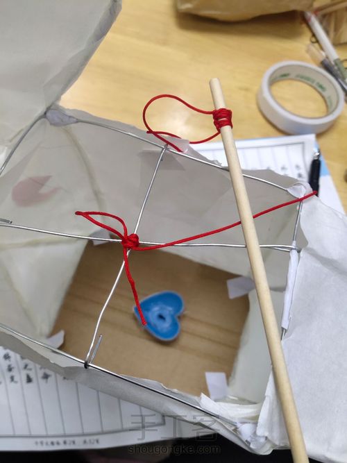 传统手工手提兔子灯笼 第15步