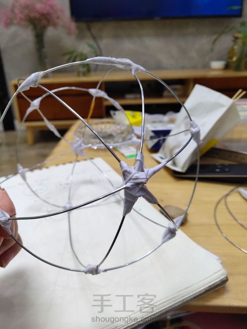 传统手工手提兔子灯笼 第6步