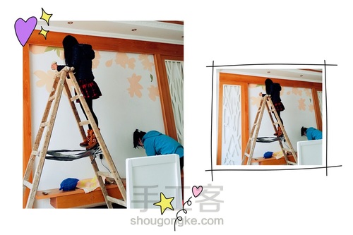 墙绘花卉 第2步