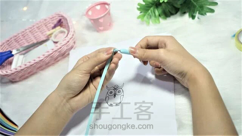 【超萌猫头鹰】🦉衍纸挂饰🎈 第3步