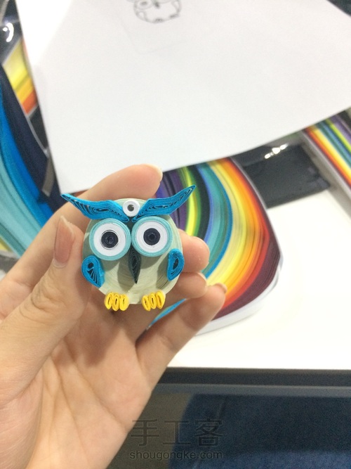 【超萌猫头鹰】🦉衍纸挂饰🎈 第7步