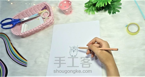 【超萌猫头鹰】🦉衍纸挂饰🎈 第2步