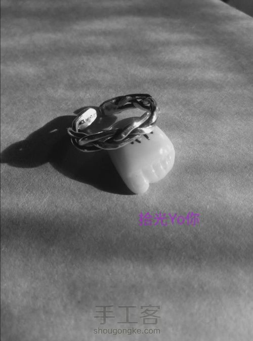 手工麻花戒 第1步