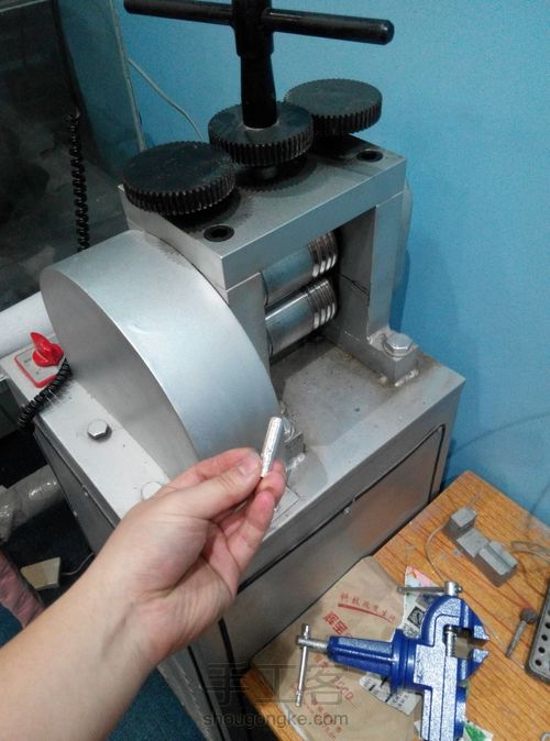 手工麻花戒 第4步