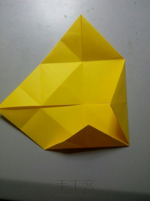 睡莲折纸 第2步