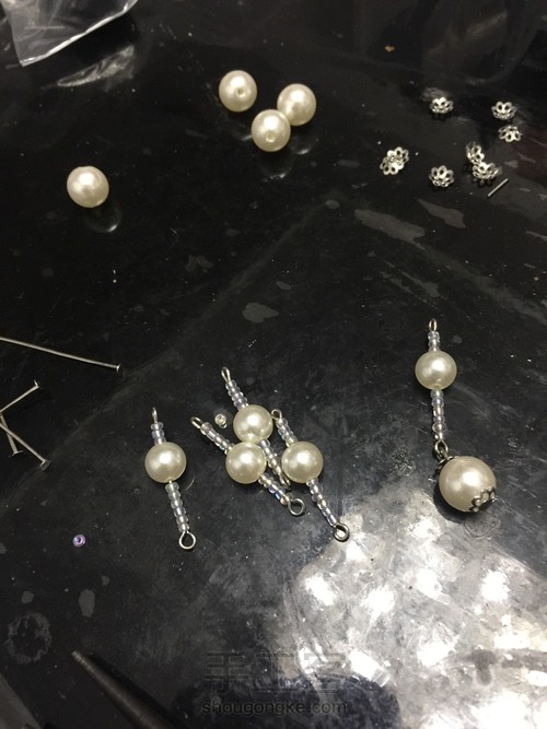 盘子手工耳环 第2步