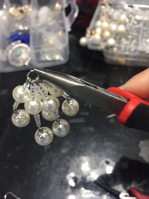 盘子手工耳环 第5步