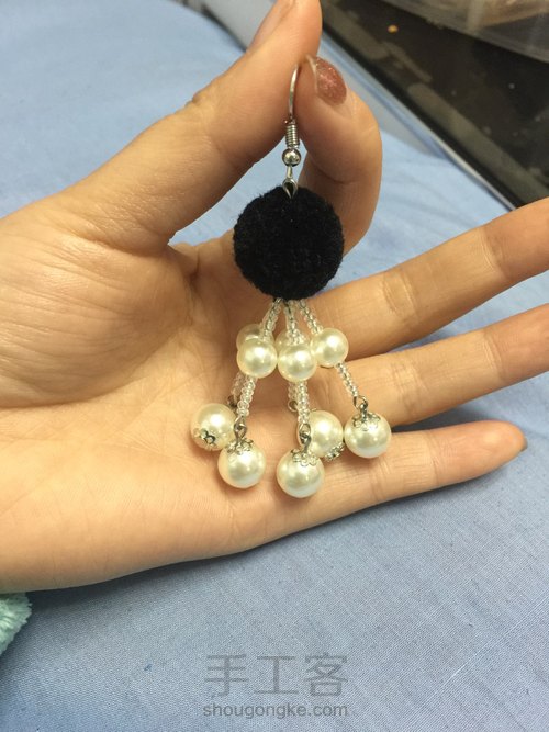 盘子手工耳环 第6步