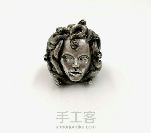 美杜莎……银戒宝石镶嵌 第11步