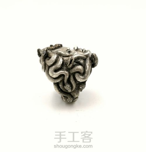 美杜莎……银戒宝石镶嵌 第12步