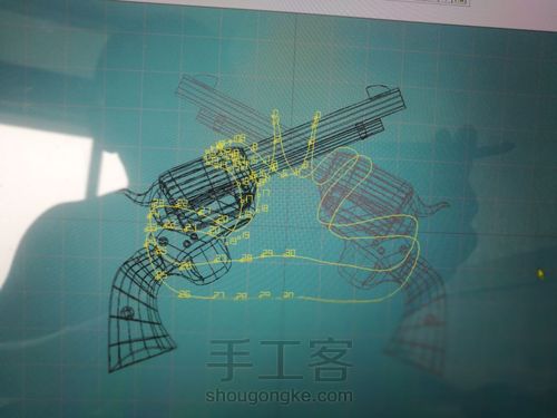 【金本】柯尔特左轮吊坠 第2步