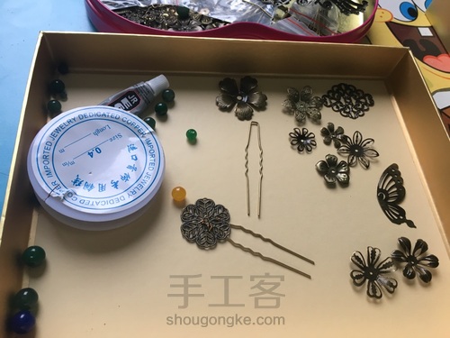 古风发钗之蝶恋花 第2步