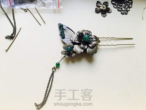 古风发钗之蝶恋花 第8步