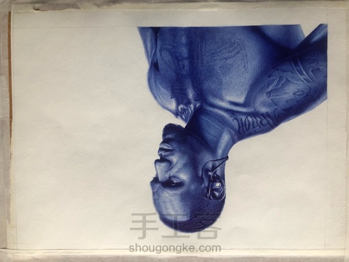 圆珠笔人物画 第3步