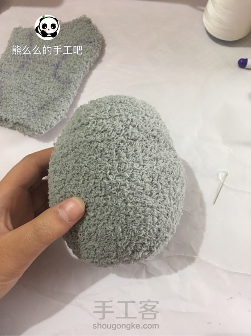 袜子娃娃之龙猫 第4步