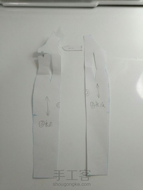 ob27大胸旗袍版型实验（2） 第3步
