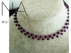 紫色蕾丝颈链chocker锁骨链