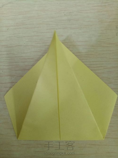折纸 基础形
(2).鱼基础形 第4步